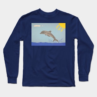 Smiling Dolphin Long Sleeve T-Shirt